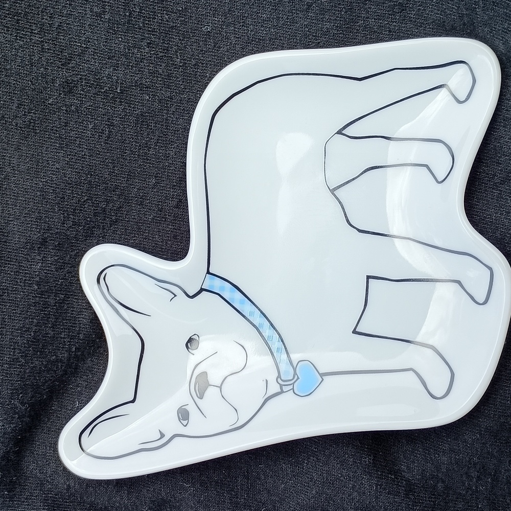 Frenchie Bull Dog trinket plate. Draper James 2019 Edition